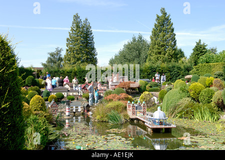 Bekonscot Modelldorf und Eisenbahn, der weltweit älteste Modell Dorf befindet sich in Beaconsfield Bucks Buckinghamshire UK England Stockfoto