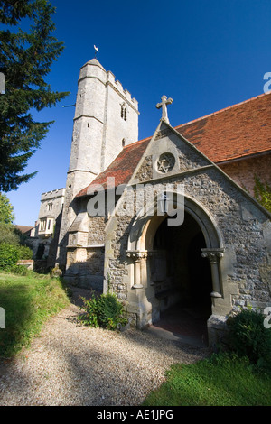 Str. Peters Kirche, langes Wittenham - am frühen Morgen Stockfoto