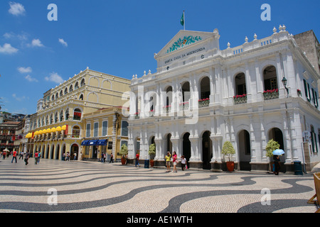 Santa Casa da Misericordia Heilige Haus der Barmherzigkeit in Largo Senado Hauptplatz in Macau China Stockfoto