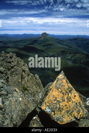 Scheune-Bluff von Cradle Mountain, Tasmanien Stockfoto