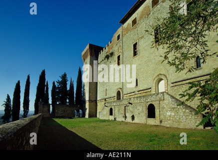 Italien, Umbrien - Pieve del Vescovo Burg, Corciano, Perugia Stockfoto