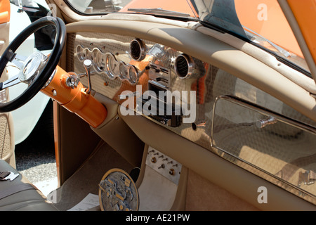 Innere des restaurierten 1949 Studebaker Pickup-truck Stockfoto