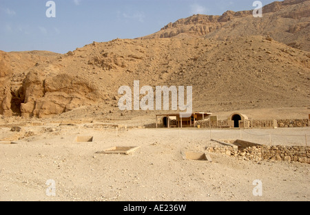 Eingang zum Grab im Tal der Könige, Luxor, Ägypten Stockfoto