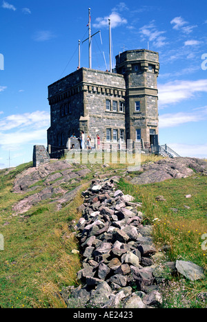 Cabot Tower auf dem Signal Hill, St. John's, Neufundland Stockfoto