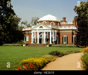 Monticello Virginia Home of Americas dritte Präsident Thomas Jefferson Autor der Unabhängigkeitserklärung Stockfoto