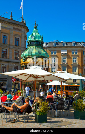 Eine historische Kiosk in Kongens Nytorv zentrale Kopenhagen Dänemark EU Stockfoto