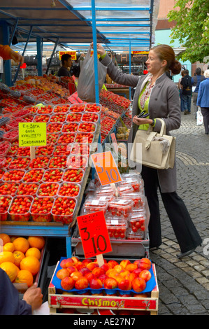 Hötorget Marktplatz in Mitteleuropa Stockholm Schweden Stockfoto