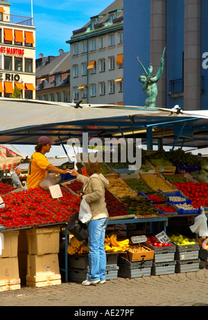 Hötorget Marktplatz in Mitteleuropa Stockholm Schweden Stockfoto