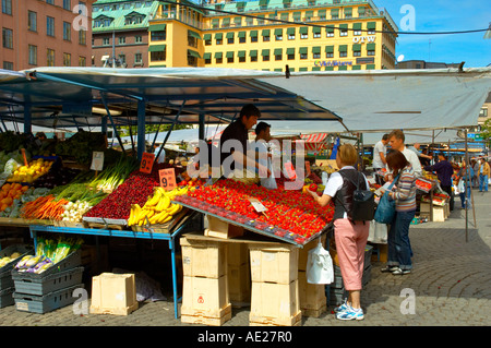 Hötorget Marktplatz in Mitteleuropa Stockholm Schweden Stockfoto