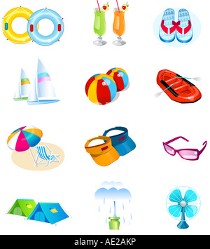 Verschiedene Arten von Objekten Stockfoto