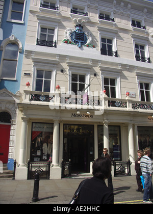 Moss Brothers shop King Street central London England Stockfoto