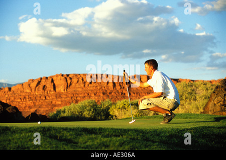 St. George, Utah Entrada bei Snow Canyon Golf Course Stockfoto