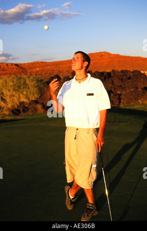 St. George, Utah Entrada bei Snow Canyon Golf Course Stockfoto