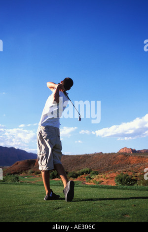 St. George, Utah Entrada bei Snow Canyon Golf Course Stockfoto