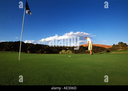 St. George, Utah Entrada bei Snow Canyon Golf Course Stockfoto