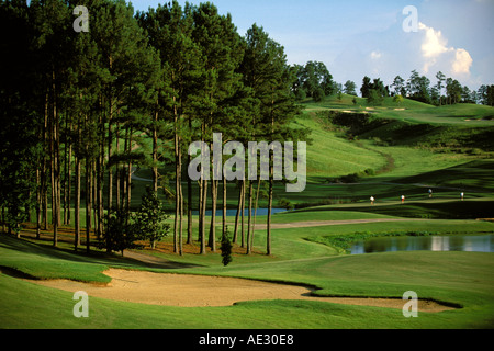 Robert Trent Jones Golf Trail, Greenville, Kambrium Ridge, Alabama, 8. Loch, Sherling Stockfoto
