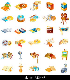 Verschiedene Arten von Objekten Stockfoto