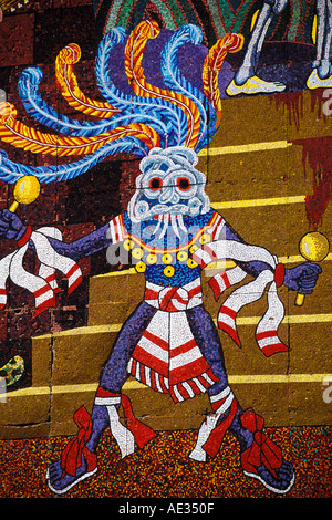 Mexiko, Mexico City, Diego Rivera Mosaik, Geschichte des Theaters in Mexiko, Teatro Insurgentes Stockfoto