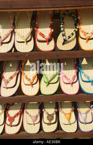 Flip Flop Sandalen auf Verkauf "Hoi an ' Vietnam Stockfoto