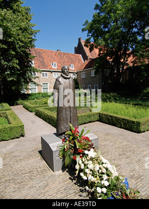 William der Stille Prinz von Orange stehen in den Prinsenhof, wo er ermordet im Jahre 1584 wurde, Delft Niederlande Stockfoto