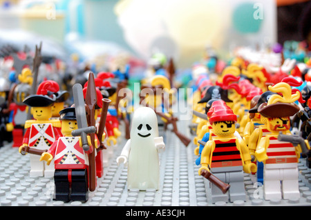 Spielfigur auf dem Flohmarkt Stockfoto