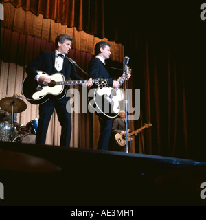 In den 1960er Jahren mit Phil auf der linken Seite und Don The EVERLY BROTHERS Stockfoto