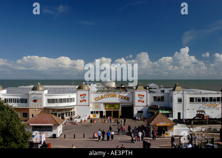 Pier am Clacton-on-Sea Stockfoto