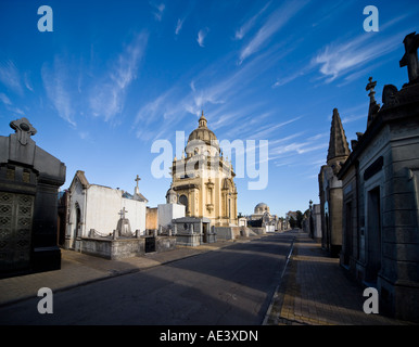 Pantheons, Schreine und Mausoleen der Nationalfriedhof Cementerio De La Chacarita, Buenos Aires, Argentinien Stockfoto