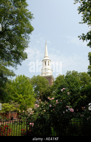 Historic Christuskirche Turm Philadelphia Pennsylvania PA USA Stockfoto