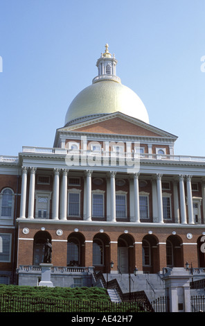 Massachusetts State House in Boston Beacon Hill Stockfoto