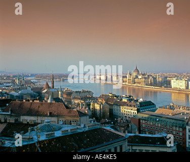 Ungarn Budapest Panorama Übersicht Stockfoto