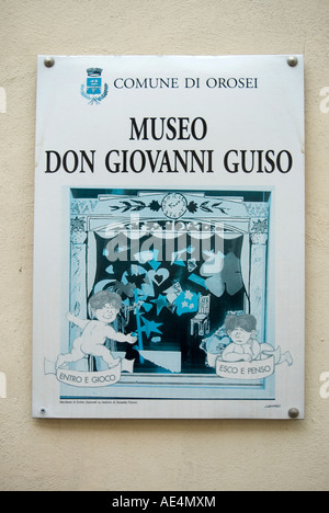 Museo Don Giovanni Guiso Orosei-Sardinien-Italien Stockfoto