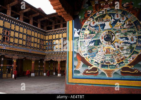 Paro Dzong, Paro, Bhutan, Asien Stockfoto