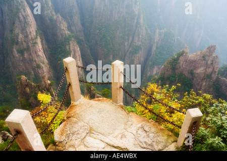 Wanderweg, Xihai (Westmeer) Tal, Berg Huangshan (Yellow Mountain), UNESCO World Heritage Site, Provinz Anhui, China, Asien Stockfoto