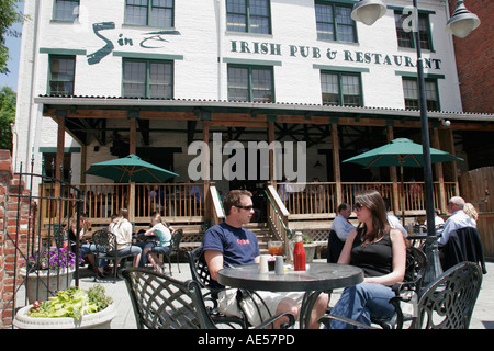 Richmond Virginia, Shockoe Slip, Sine Irish Pub und, Restaurant Restaurants Essen Essen Essen Essen gehen Cafe Cafés Bistro, Besucher reisen Tour touri Stockfoto