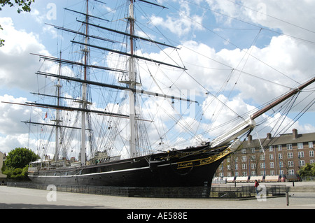 Die Cutty Sark Schiff in Greenwich, London, England, UK Stockfoto
