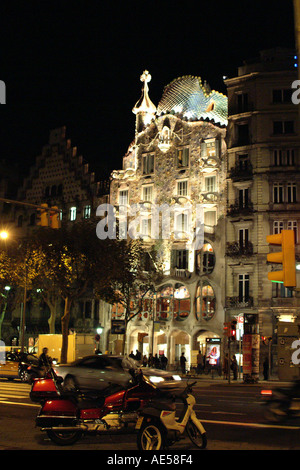 Barcelona Spanien Casa Batllo architektonisches Meisterwerk von Gaudi Stockfoto