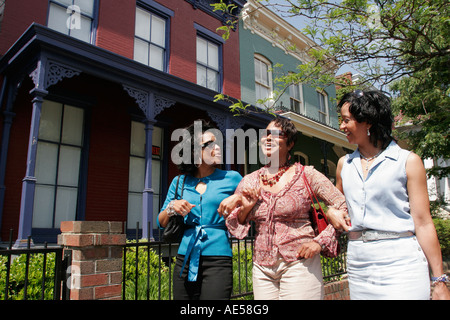 Richmond Virginia, Jackson ward, East Clay Street, afrikanische Gemeinde, Architektur, Architektur, Schwarze Schwarze Afrikanische Afrikanische ethnische Minderheit, Frauen, Besuch Stockfoto