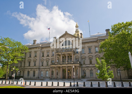 Die Vorderseite der New Jersey State Capitol Gebäude oder Statehouse in Trenton Stockfoto