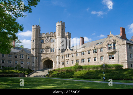 Käufer Wohn- und Blair Hall mit Uhrturm Schlafsäle an der Princeton University - College Gotik - New Jersey Stockfoto