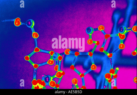 DNA-Molekül-Modell Stockfoto