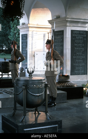 Grab des unbekannten Soldaten in Warschau Stockfoto