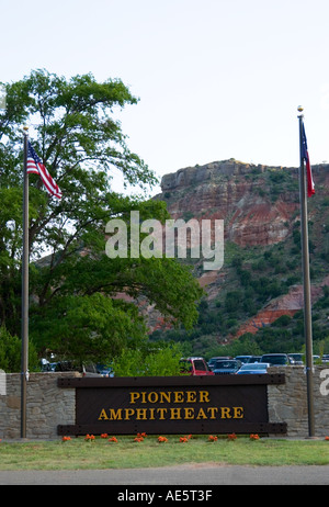 Pioneer Amphitheater im Palo Duro Canyon State Park in Amarillo, Texas, USA Stockfoto