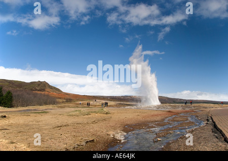 Geysir, Island Stockfoto