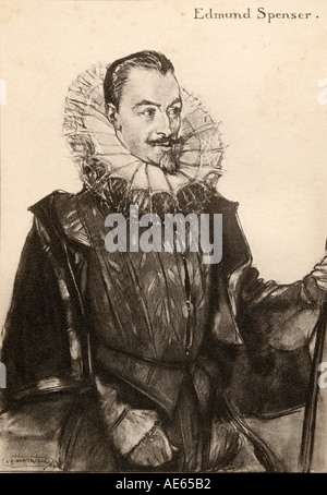 Edmund Spenser, 1552-1599. Englische Renaissance Dichter. Stockfoto