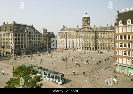 Amsterdam, Holland.  Der königliche Palast am Dam Square. Stockfoto