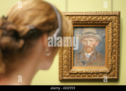 Amsterdam Holland Van Gogh Selbstportrait im Rijksmuseum Stockfoto