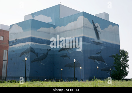 Ohio Cuyahoga County, Cleveland, öffentliches Kraftwerk, Walgemälde, OH070731075 Stockfoto