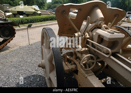 Deutsche Feld Haubitze leFH18 Kaliber 50 mm Stockfoto