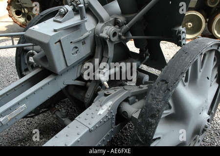 Deutsche Feldhaubitze WA leFH18M Kaliber 105 mm Stockfoto